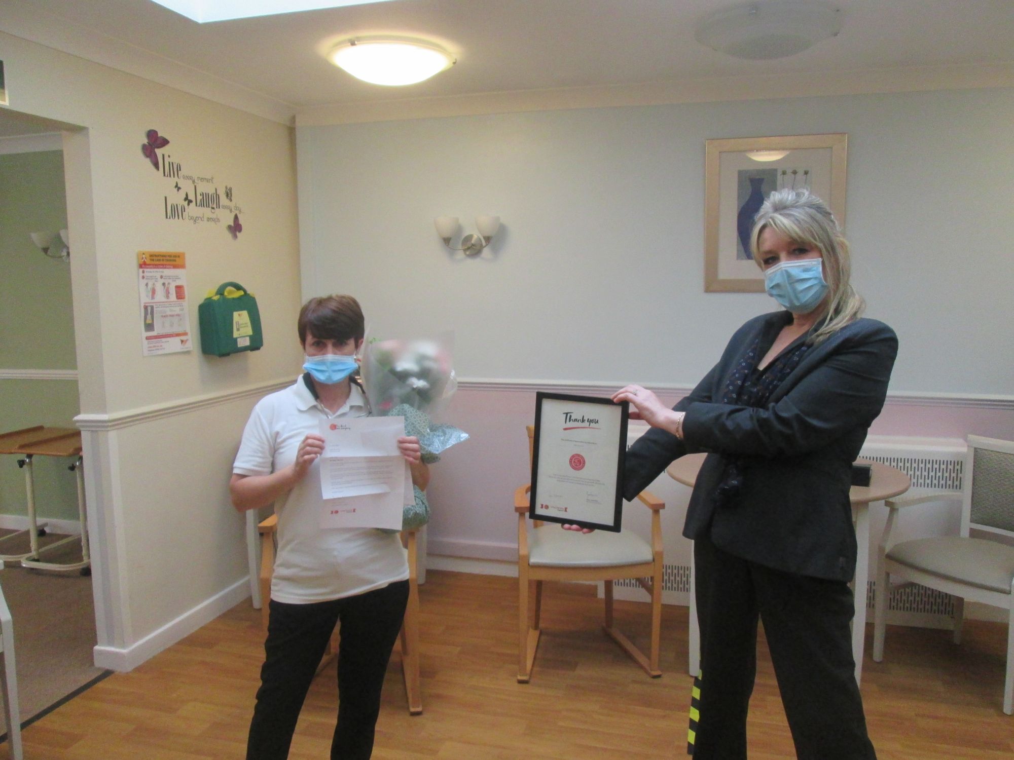 Julie celebrates 20 years of service at Leeds care home
