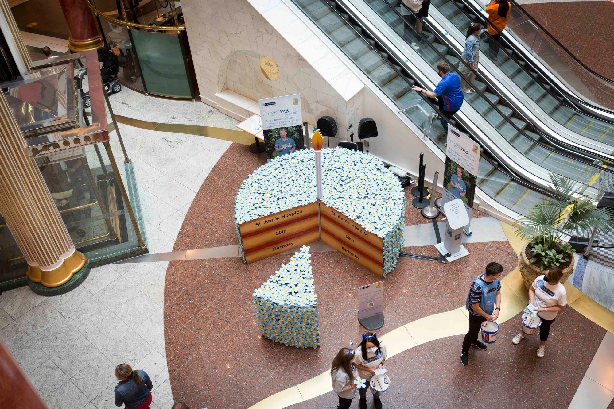 St Ann's Forget Me Not art installation