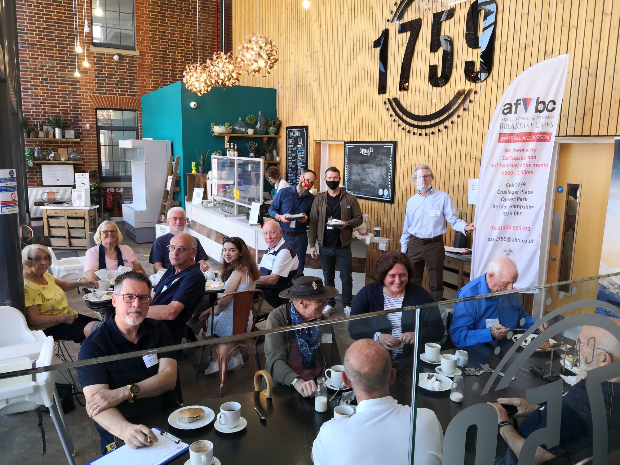 Bordon veterans breakfast  club boosted by donation