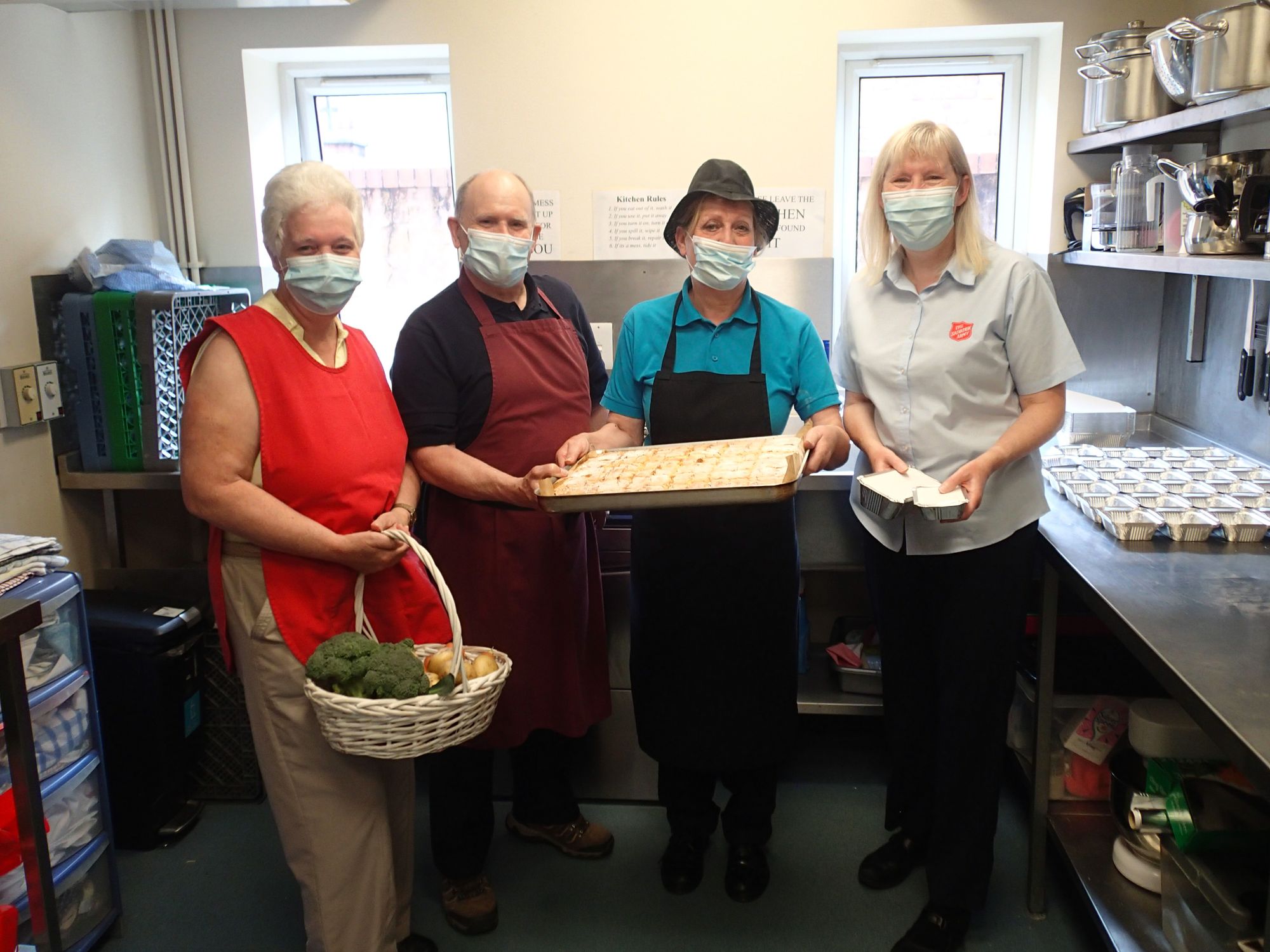 Freshly cooked meals available from Leek Salvation Army