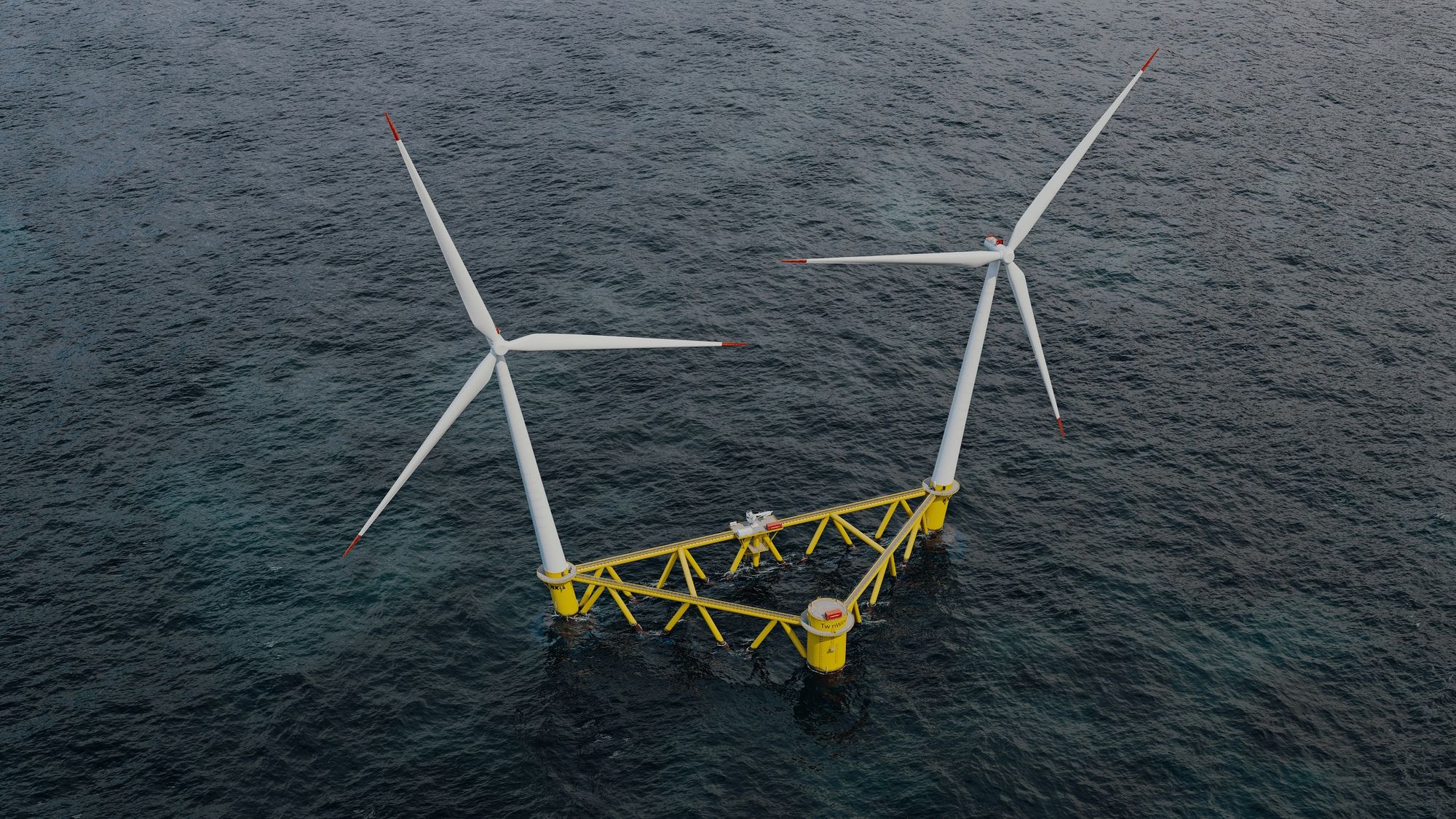 One of the offshore windturbines that Hexicon is looking to build in the Celtic Sea off Cornwall