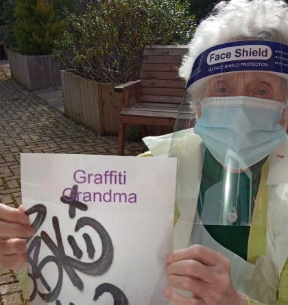Saltburn care home residents enjoy graffiti art workshop