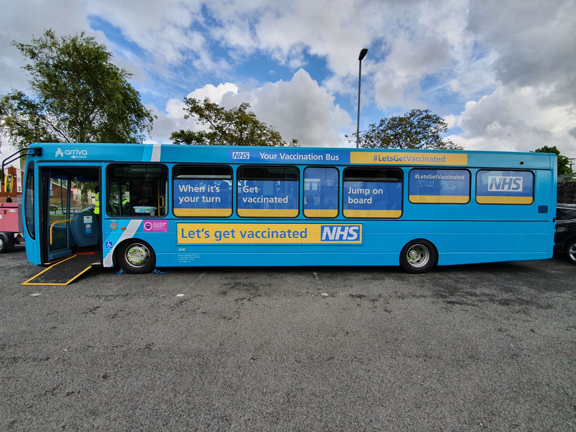 NHS Vaccination bus makes stop at Bootle