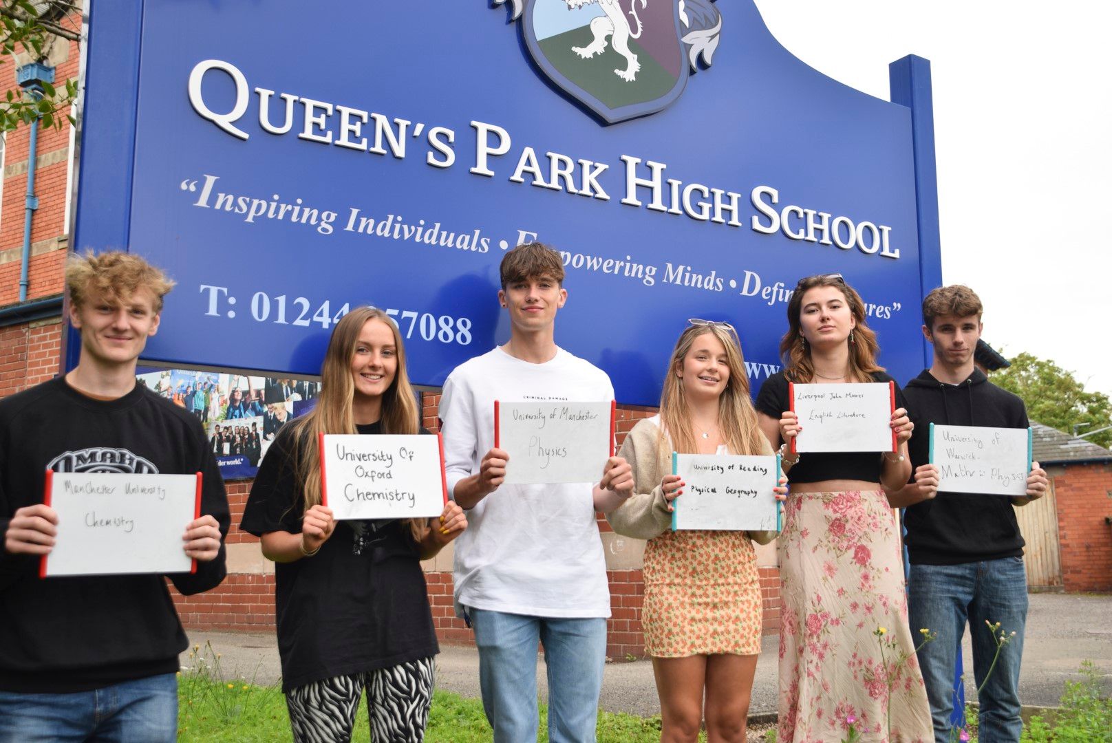Queen's Park High School celebrates A level Results