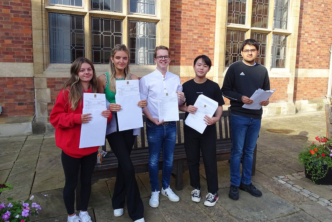 Stockport Grammar School celebrate GCSE success