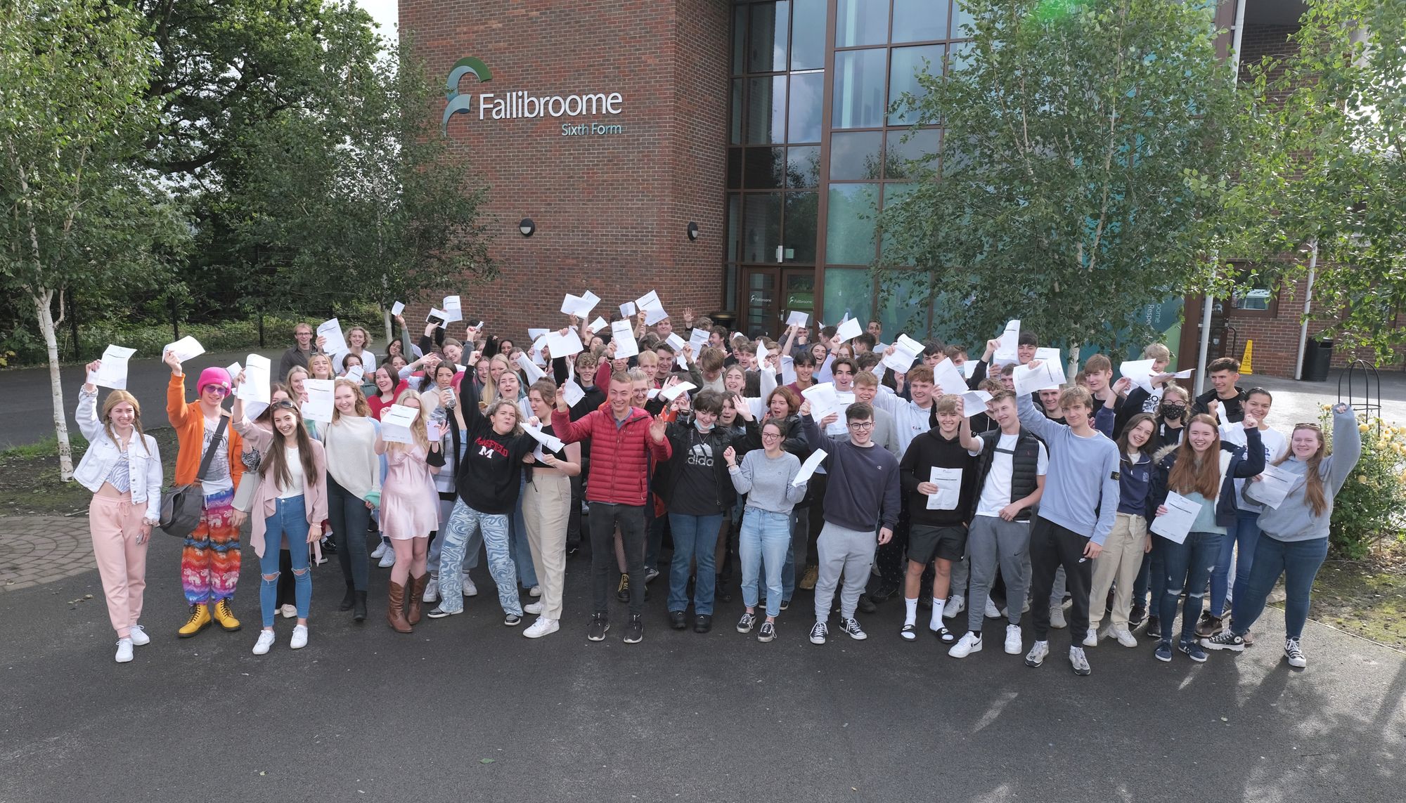 Fallibroome academy students reveal relief and happiness at A-level results