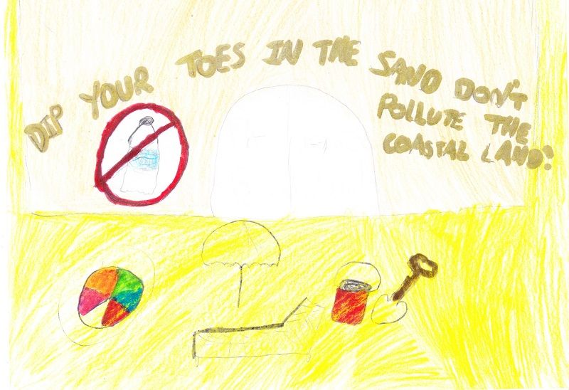 Sefton schoolchildren send message to summer beachgoers