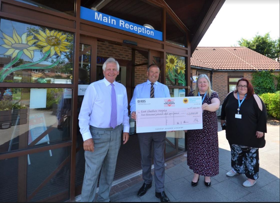 East Cheshire Hospice handed second donation from estate agency