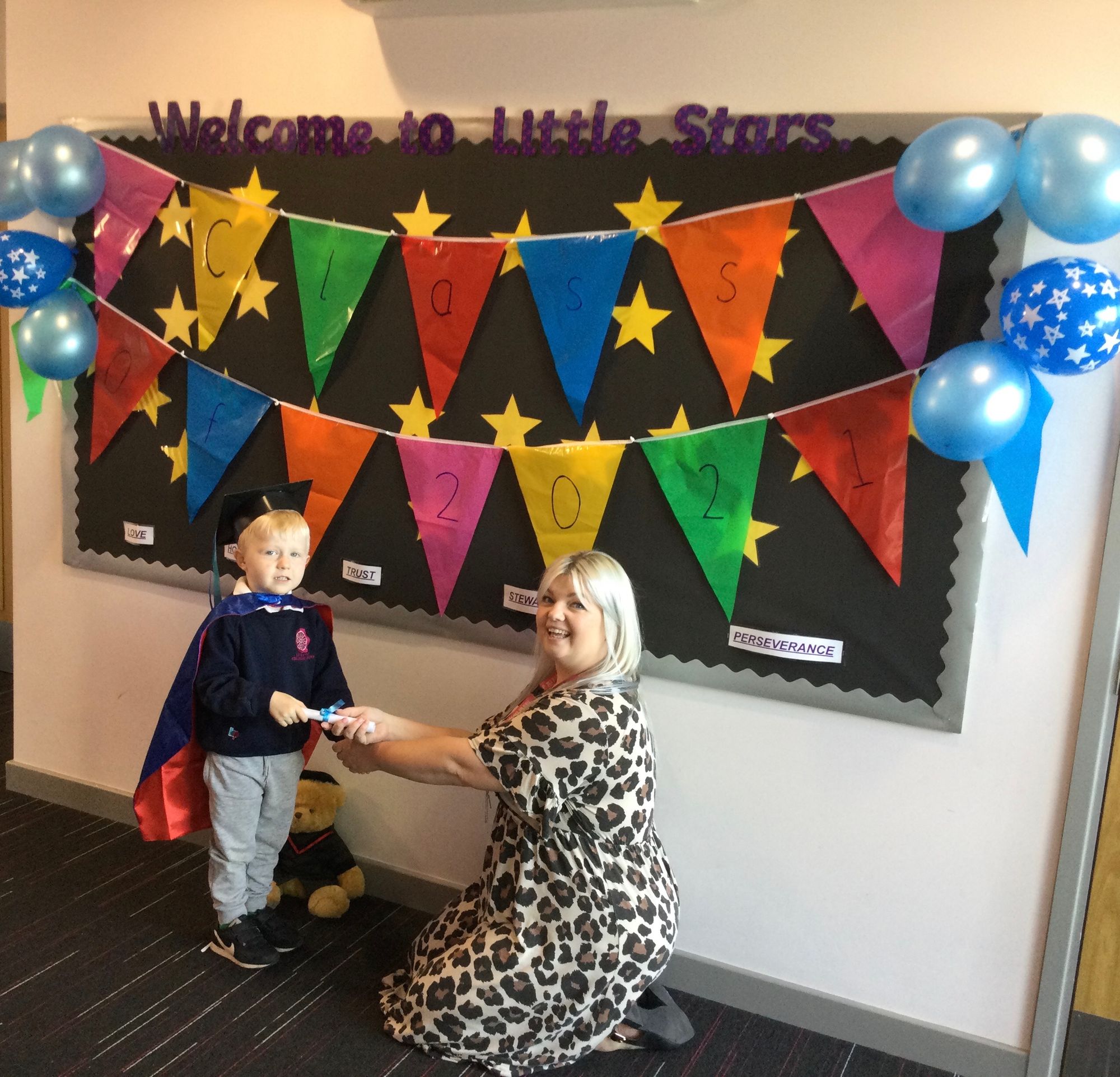 Children at Little Stars in Torquay celebrate their next steps with a graduation ceremony