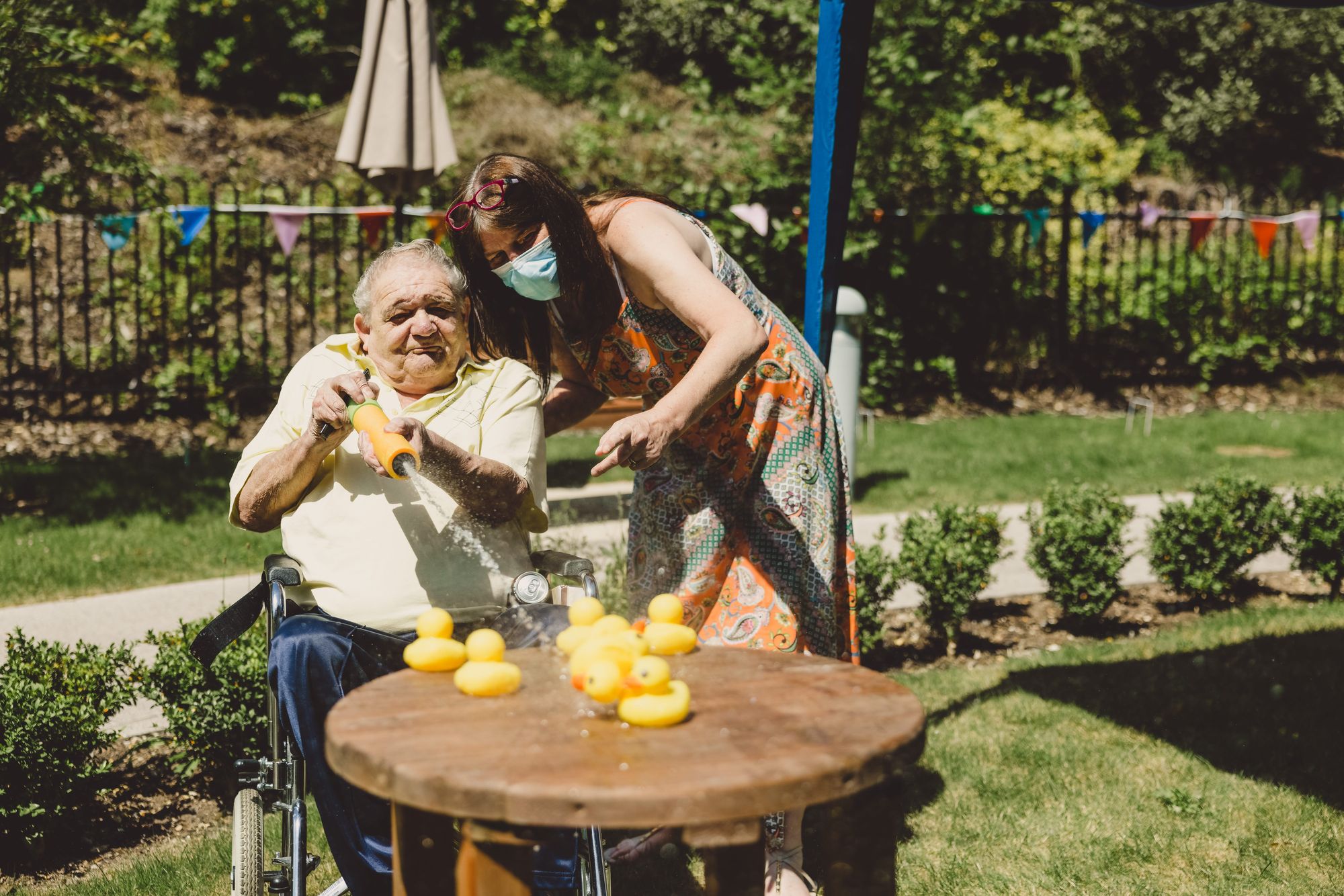 Ferndown care home celebrates summer at the beach