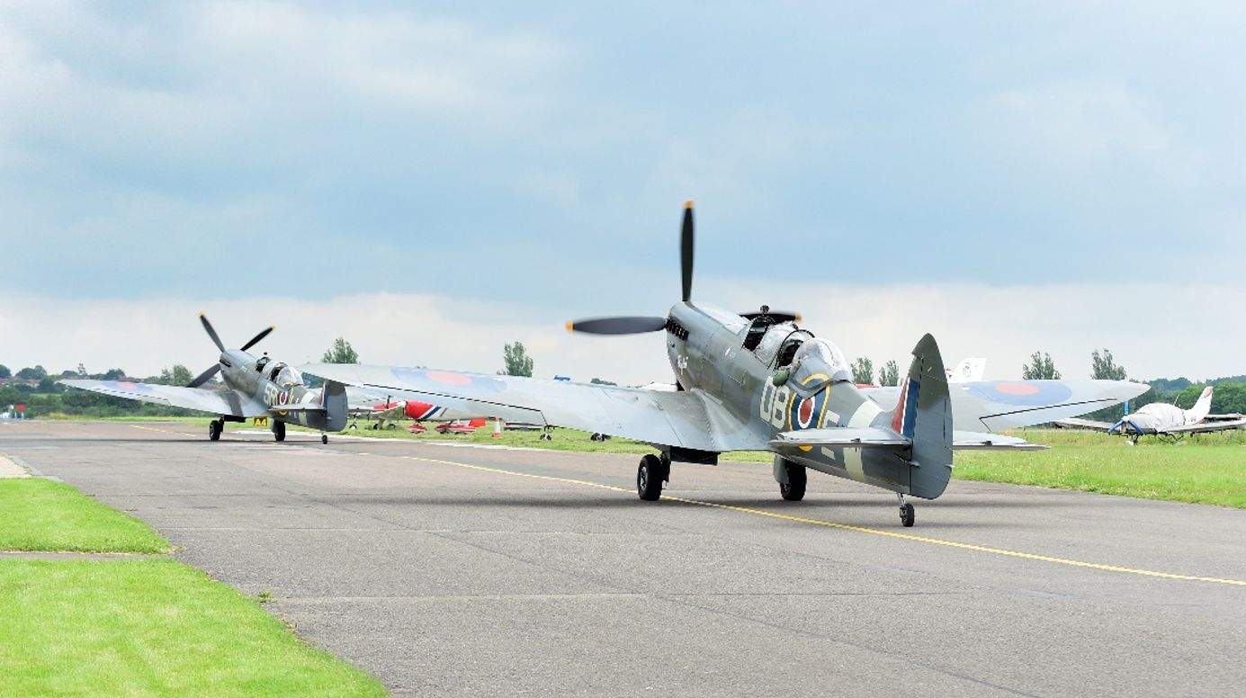 Spitfires take to the sky to honour aircraft Stone helped purchase