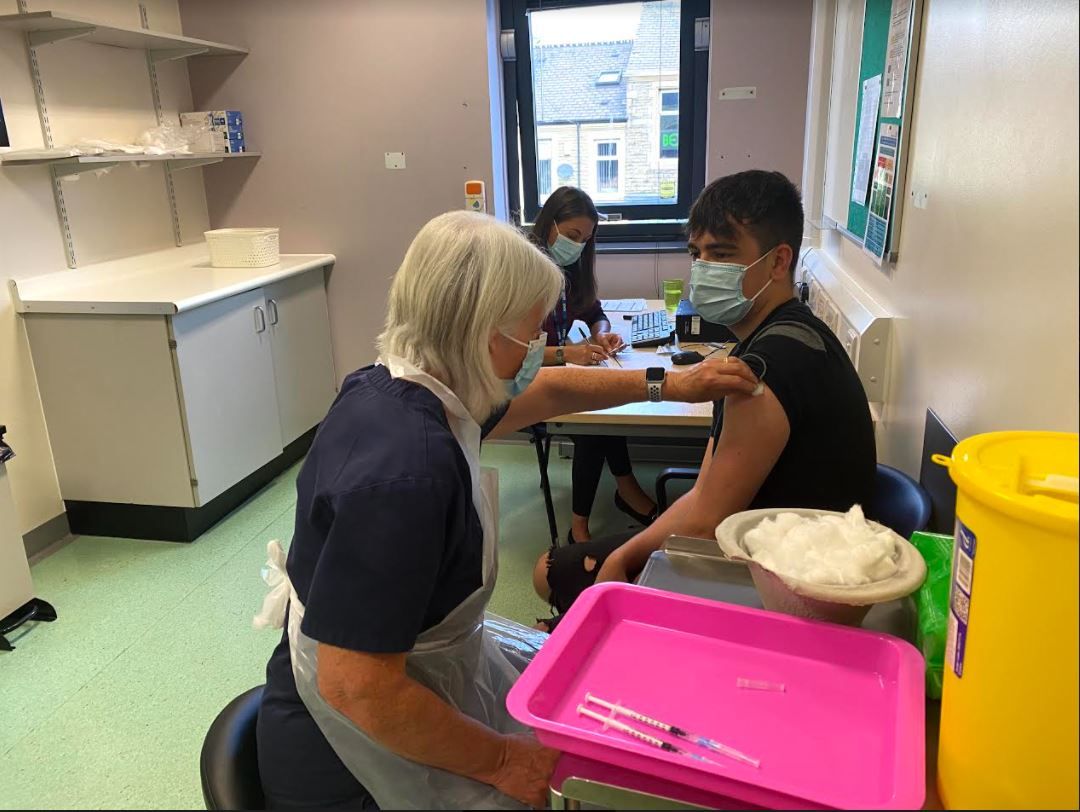 Accrington vaccine centre opens its doors for those aged 16 or over