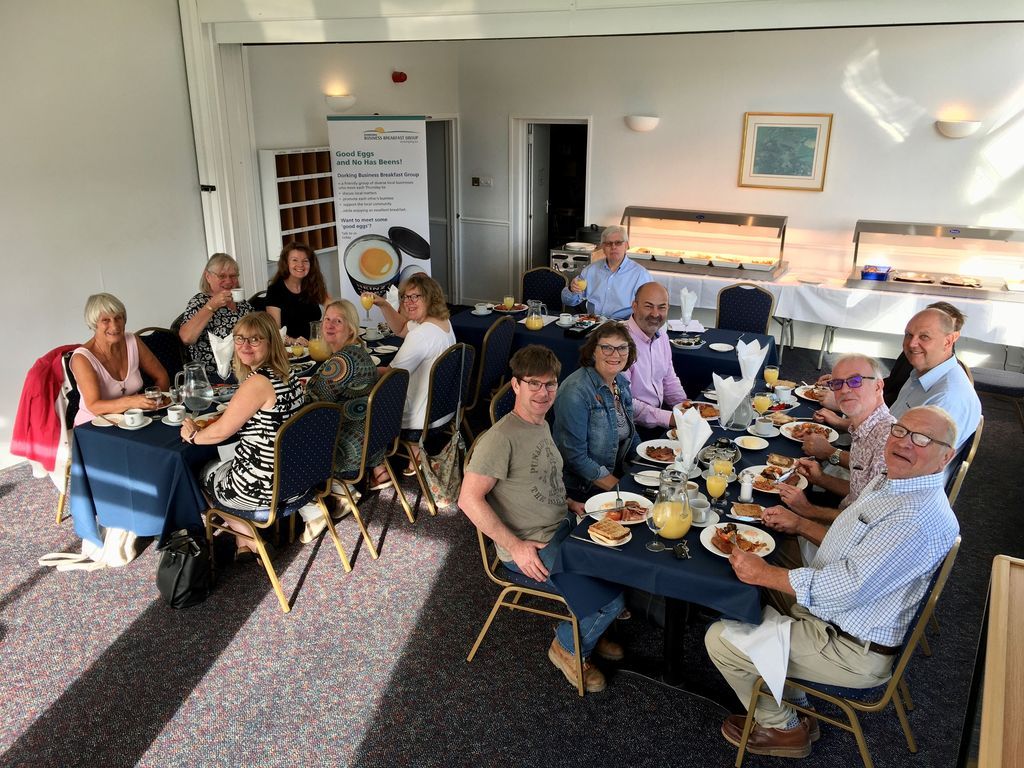 Dorking businesses hold first face-to-face breakfast in 18 months