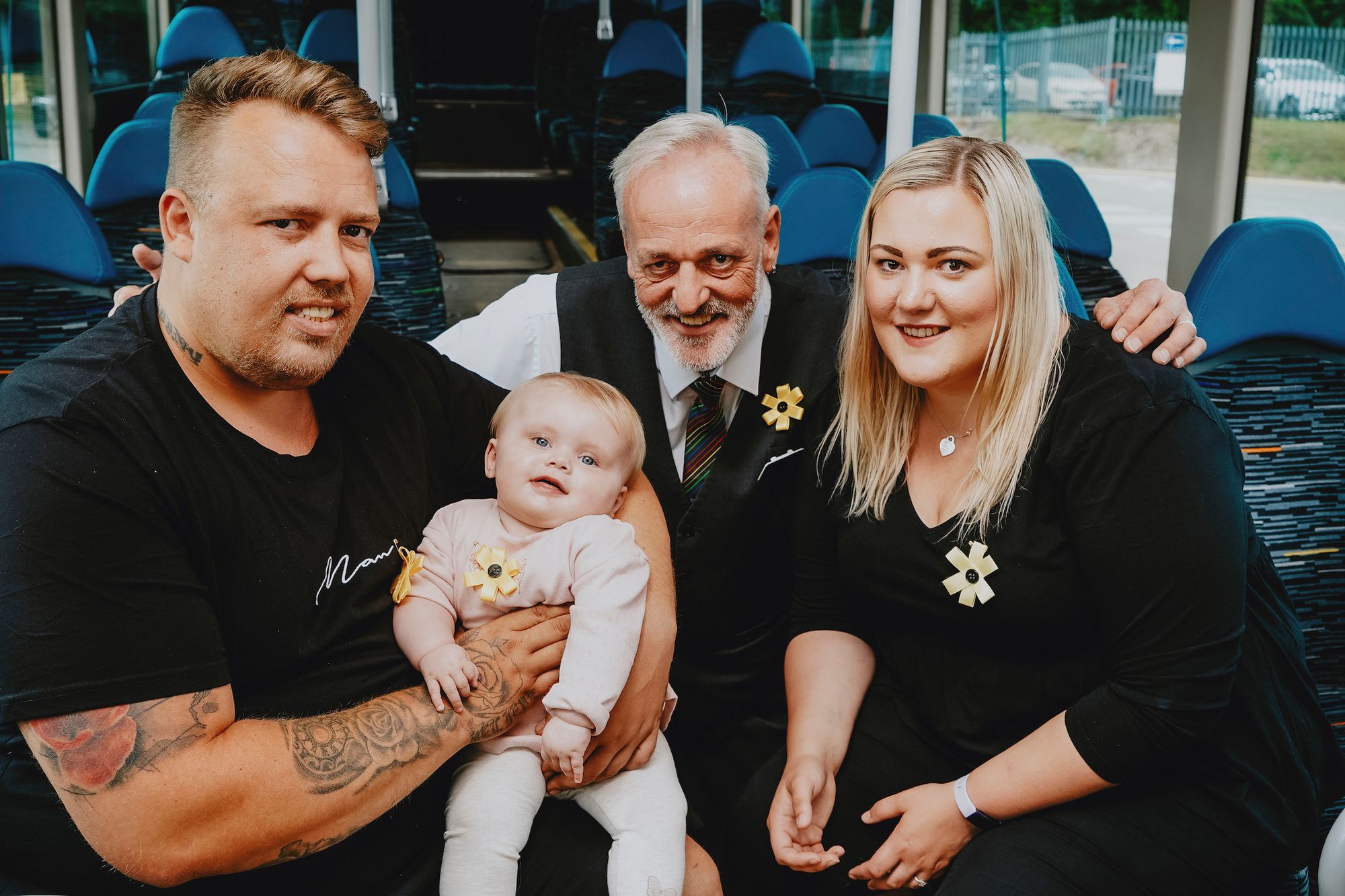 Bus drivers walk local route to raise money for eight-month-old's life-changing treatment