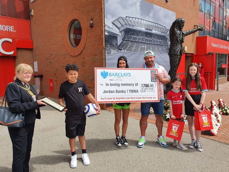 Garston boy gave up football for 24 hours to raise money for Jordan Banks family