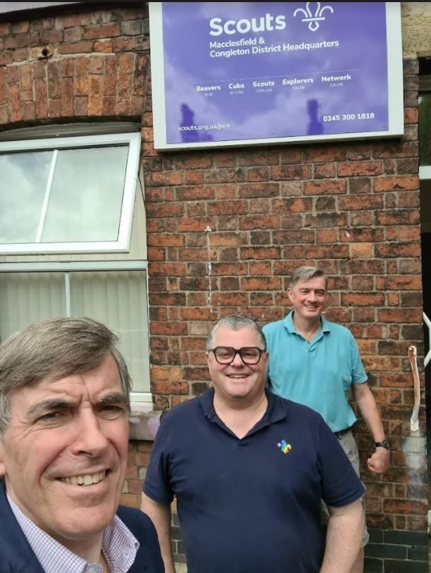 Macclesfield MP visits scout group as part of volunteer recruitment campaign
