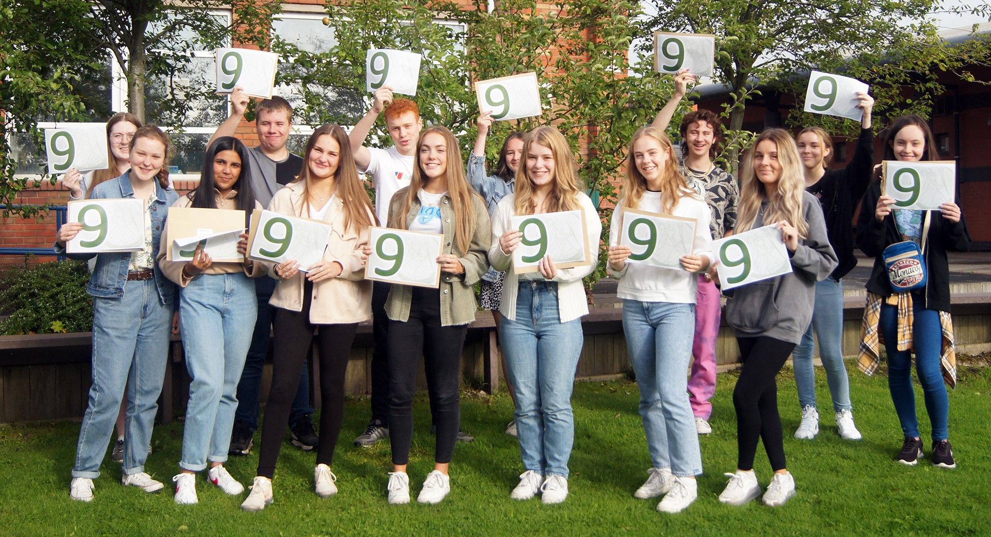 GCSE celebrations at Accrington St Christopher's CE High School