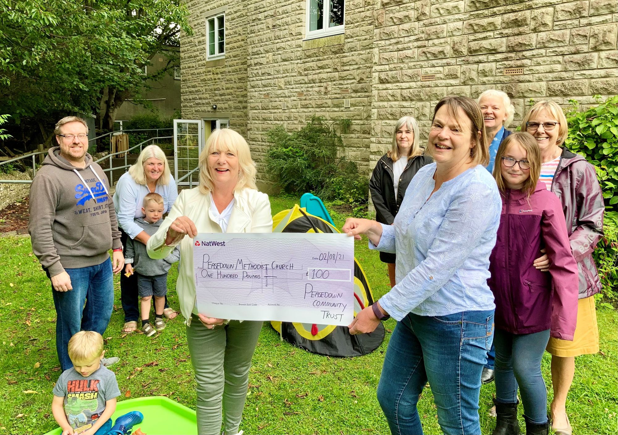 Peasedown Methodist Church gets grant for children’s play