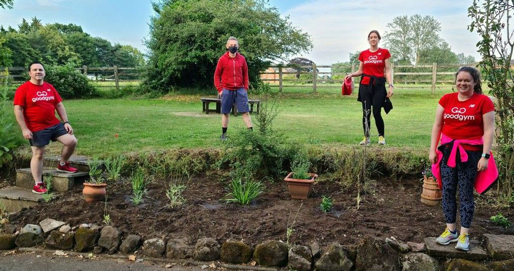 Coventry running group helps homelessness charity spruce up garden