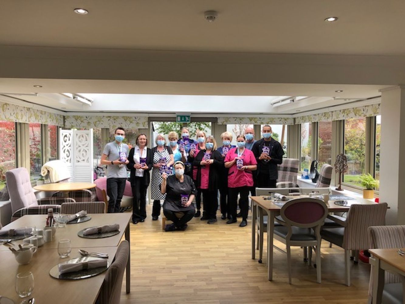 Care home workers in Lichfield given sweet treats from developer to say thank you