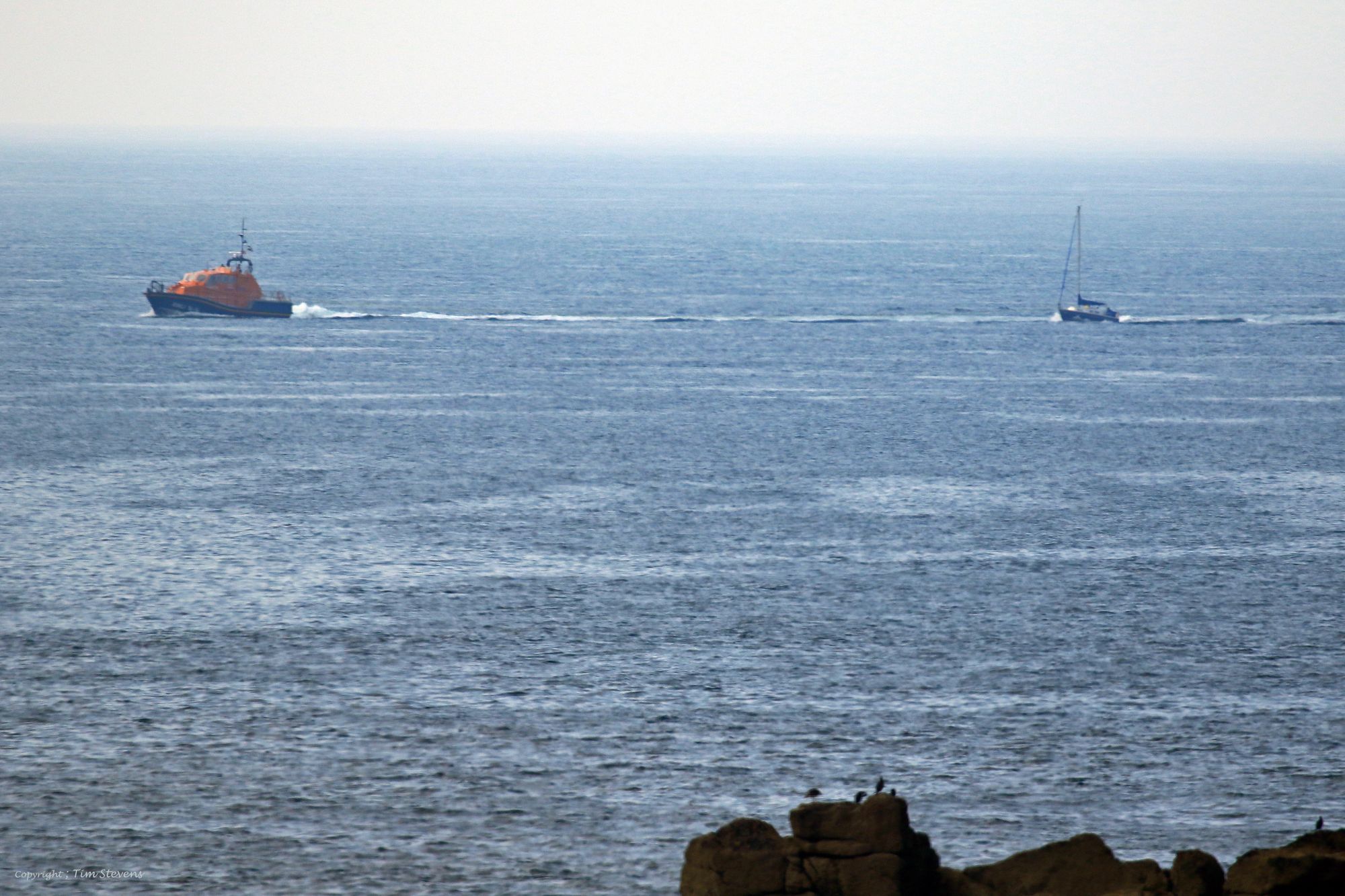 Yacht rescued off Pendeen after taking on water