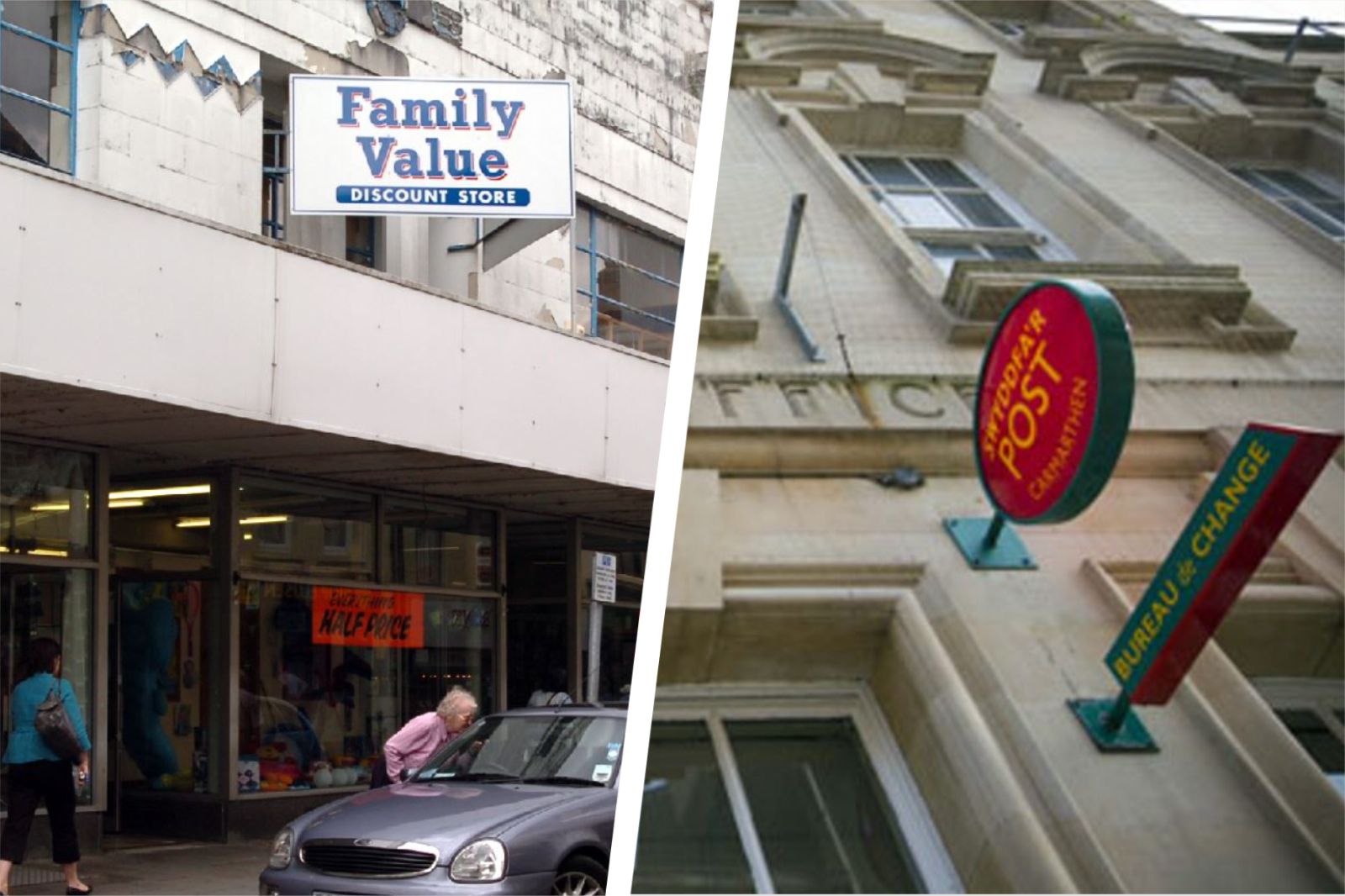 Carmarthen's former Family Value  and Post Office buildings could be transformed