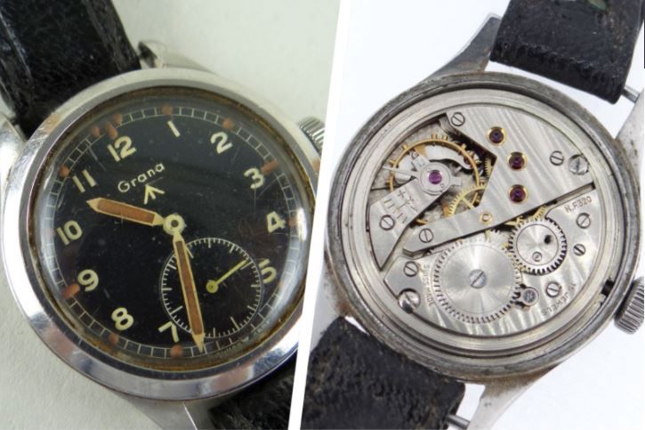 Rare military watch found in Swansea fetches £18,000 at auction