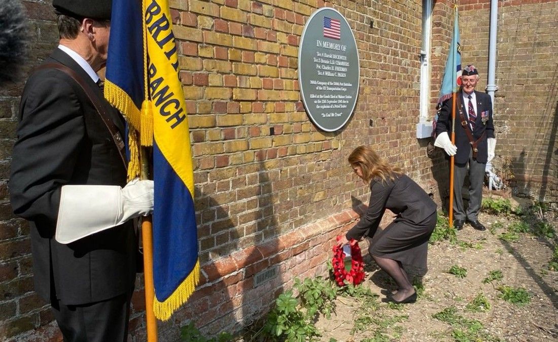 Walmer memorial remembers US troops killed in wartime explosion