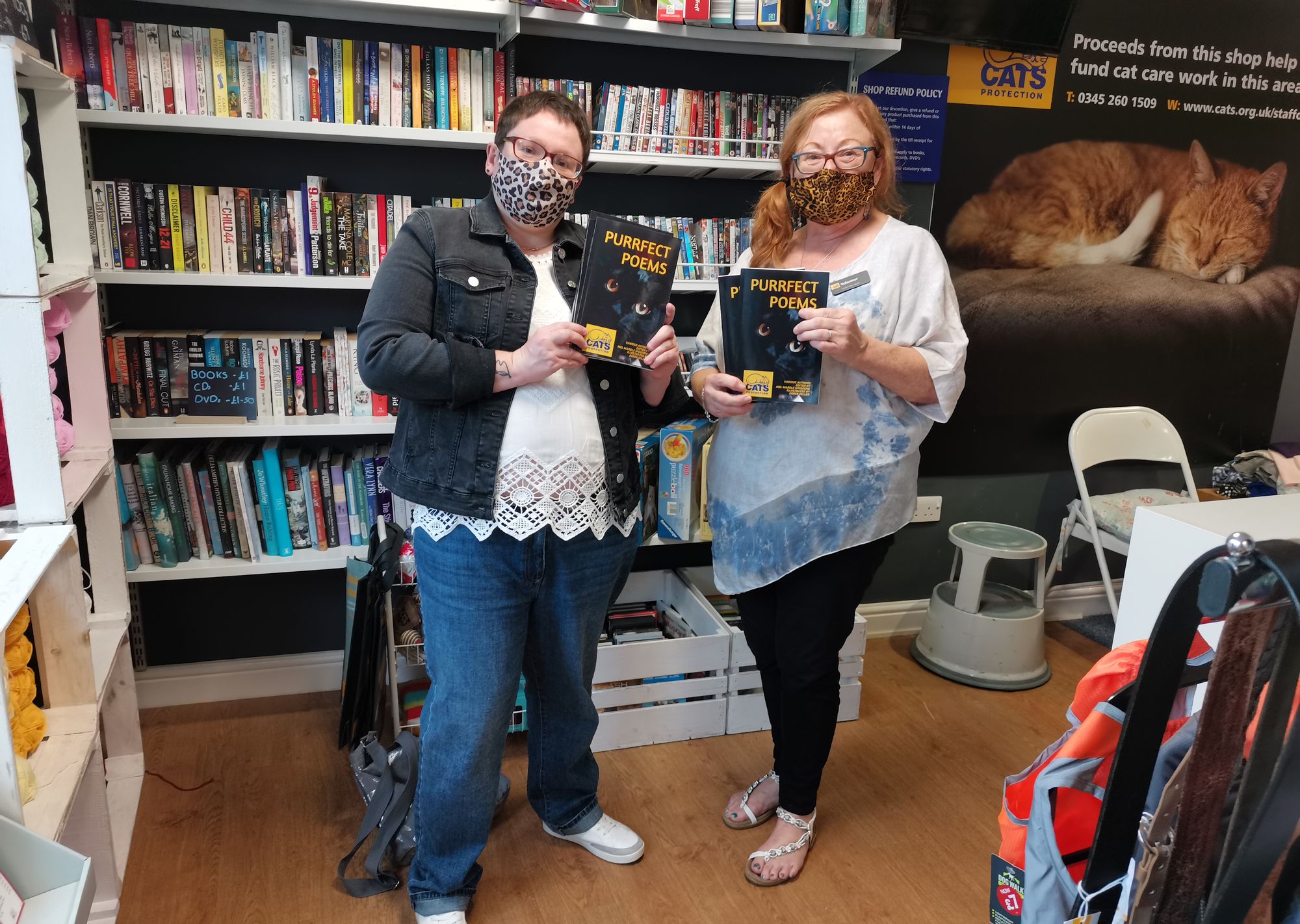 Cat book by Stafford author raises money for local charity