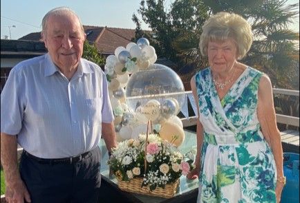 Diamond wedding celebrations for John and Rachael