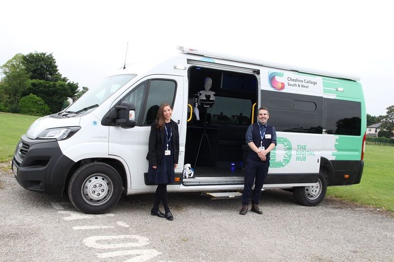 Cheshire College delivers life-size 3D robot to school's doorstep