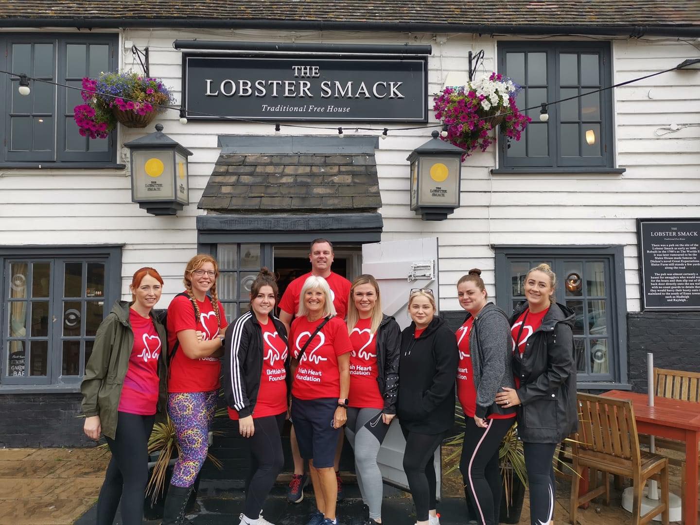 Canvey Island restaurant team raise over £1,200 for British Heart Foundation
