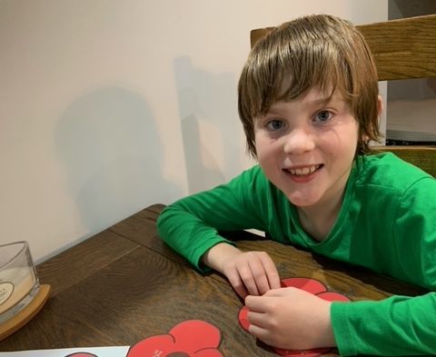 Nine-year-old shows support for Royal British Legion with handmade poppy appeal