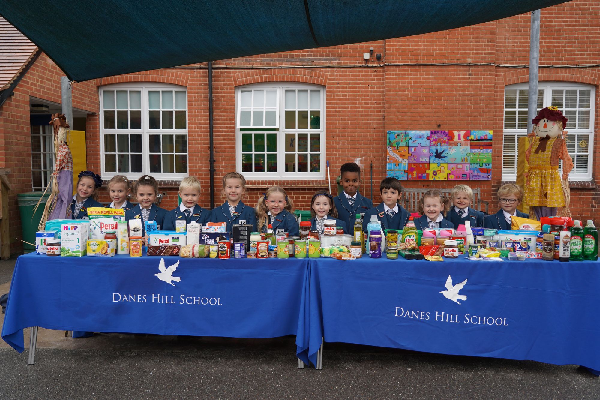 Students in Oxshott support local charity through Harvest Festival