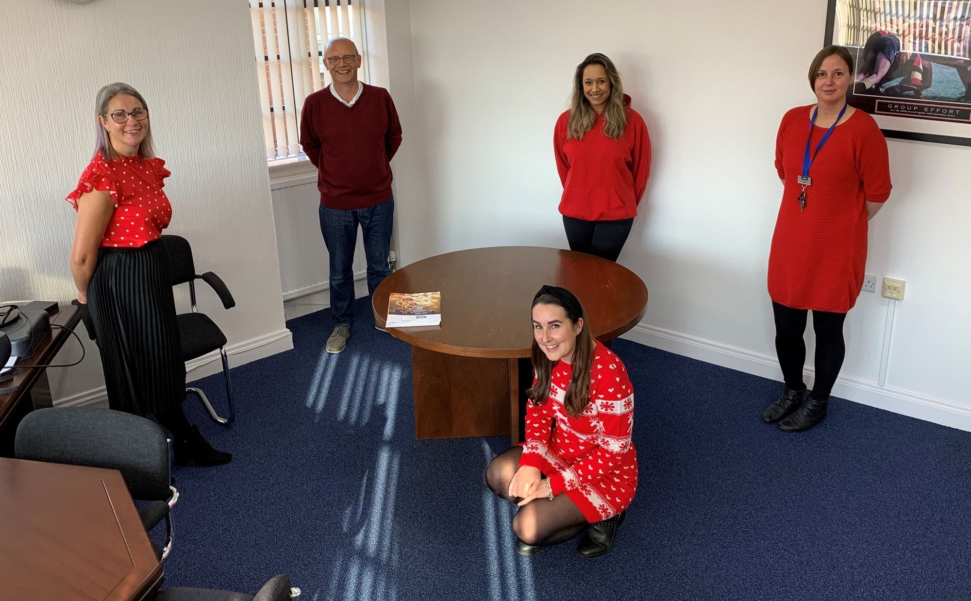 Leicestershire building society colleagues dress in red to raise money for Heart Link
