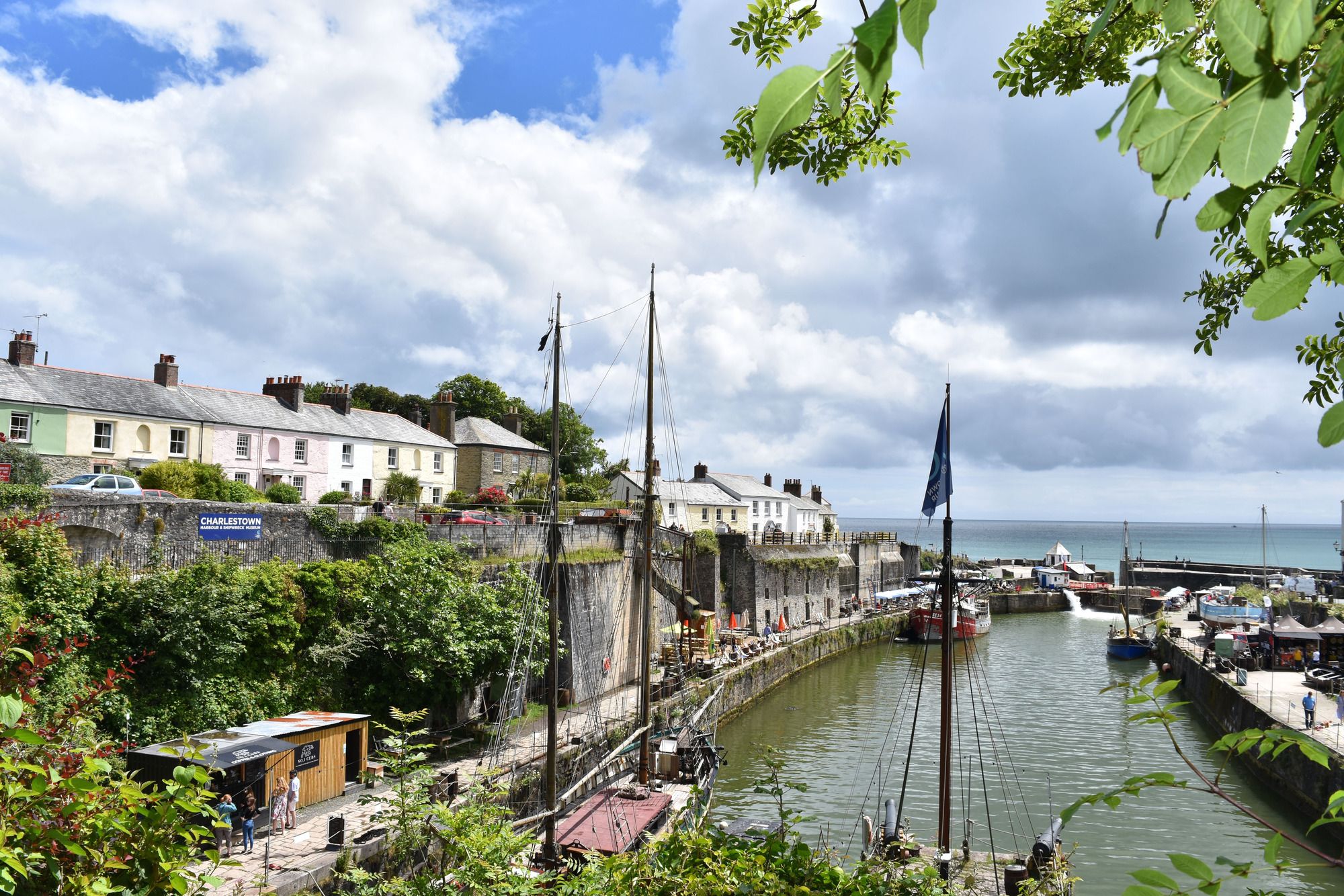 Archaeologist Ben Robinson in Charlestown for BBC Two’s Villages by the Sea series