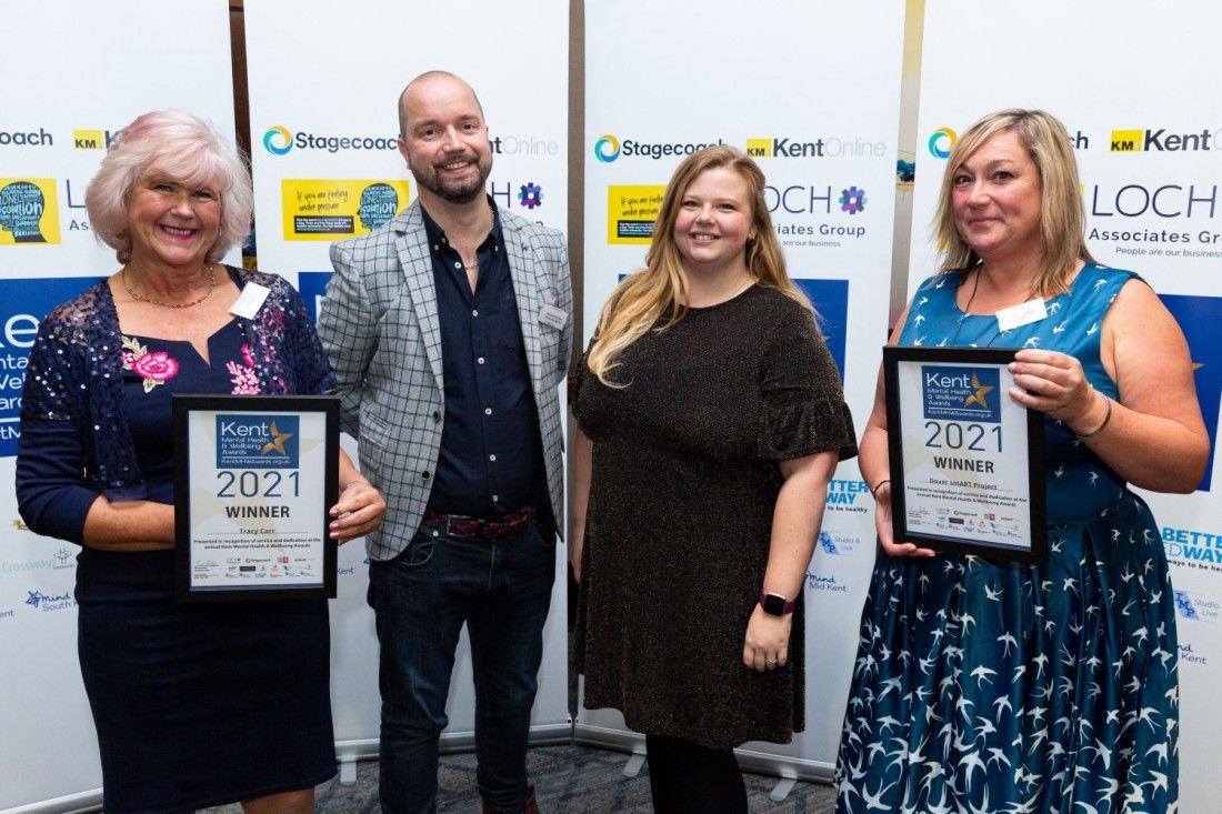 Dover winners at the Kent Mental Health and Wellbeing Awards