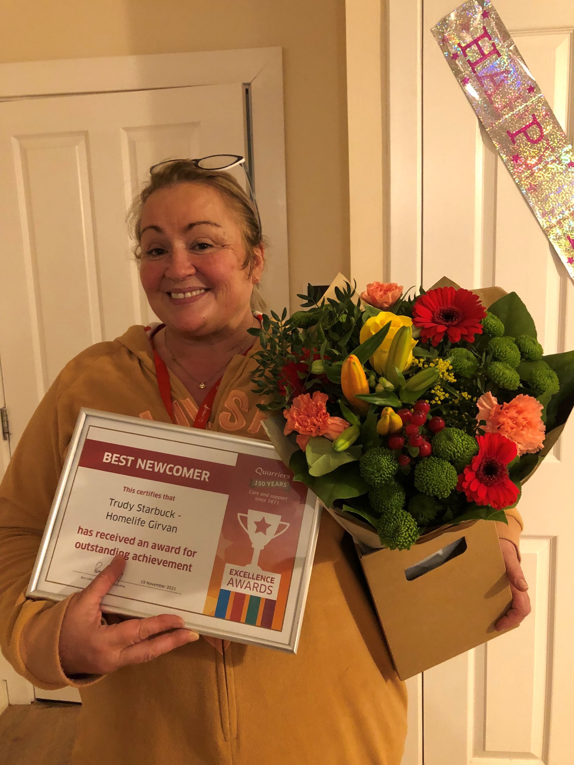 South Ayrshire social care charity worker recognised for dedication