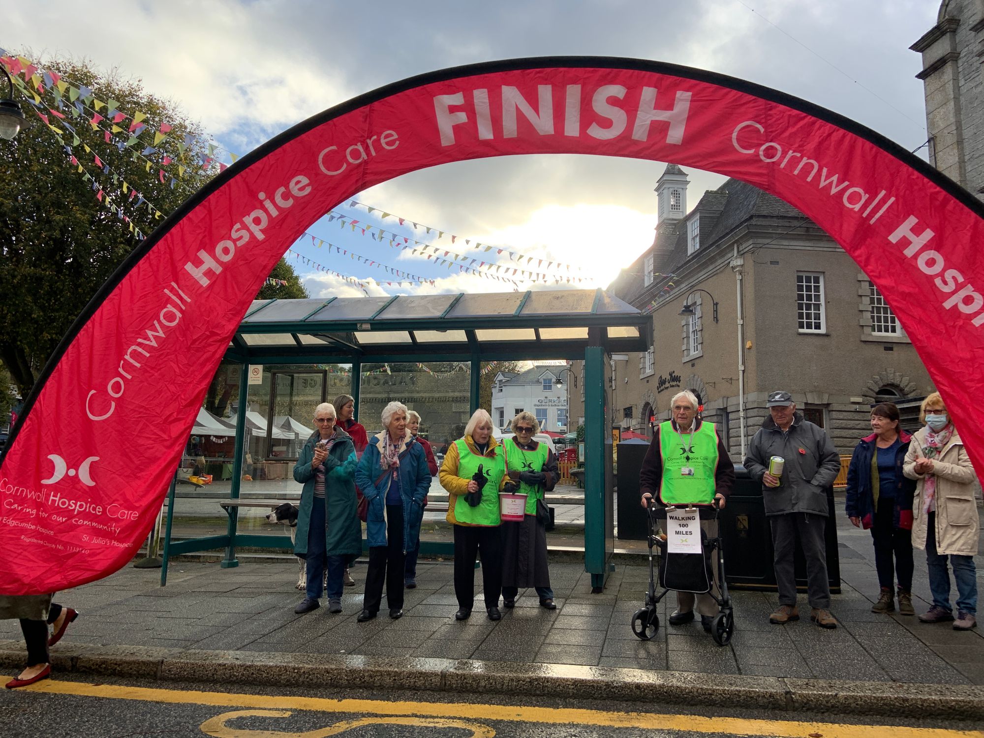 91-year-old fundraiser from Falmouth walks 100 miles for hospice charity