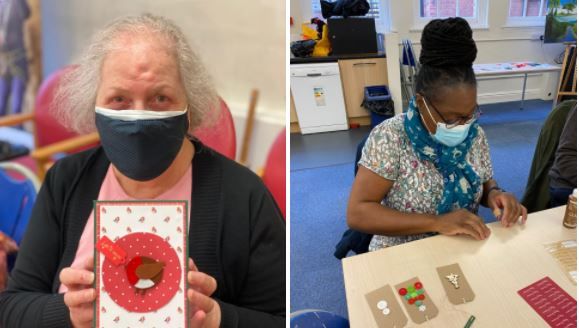 Leicester over 55s boost wellbeing during festive craft workshop