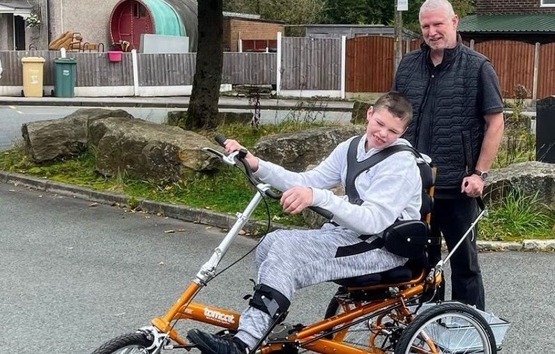 Bolton community thanked for 'overwhelming' response to teen's trike appeal
