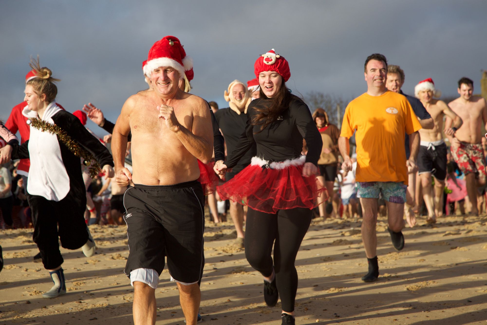 Southwold beach host Christmas Day swim for Brain Tumour Research