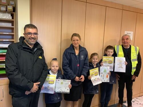 Chelmsford school children design posters for road safety
