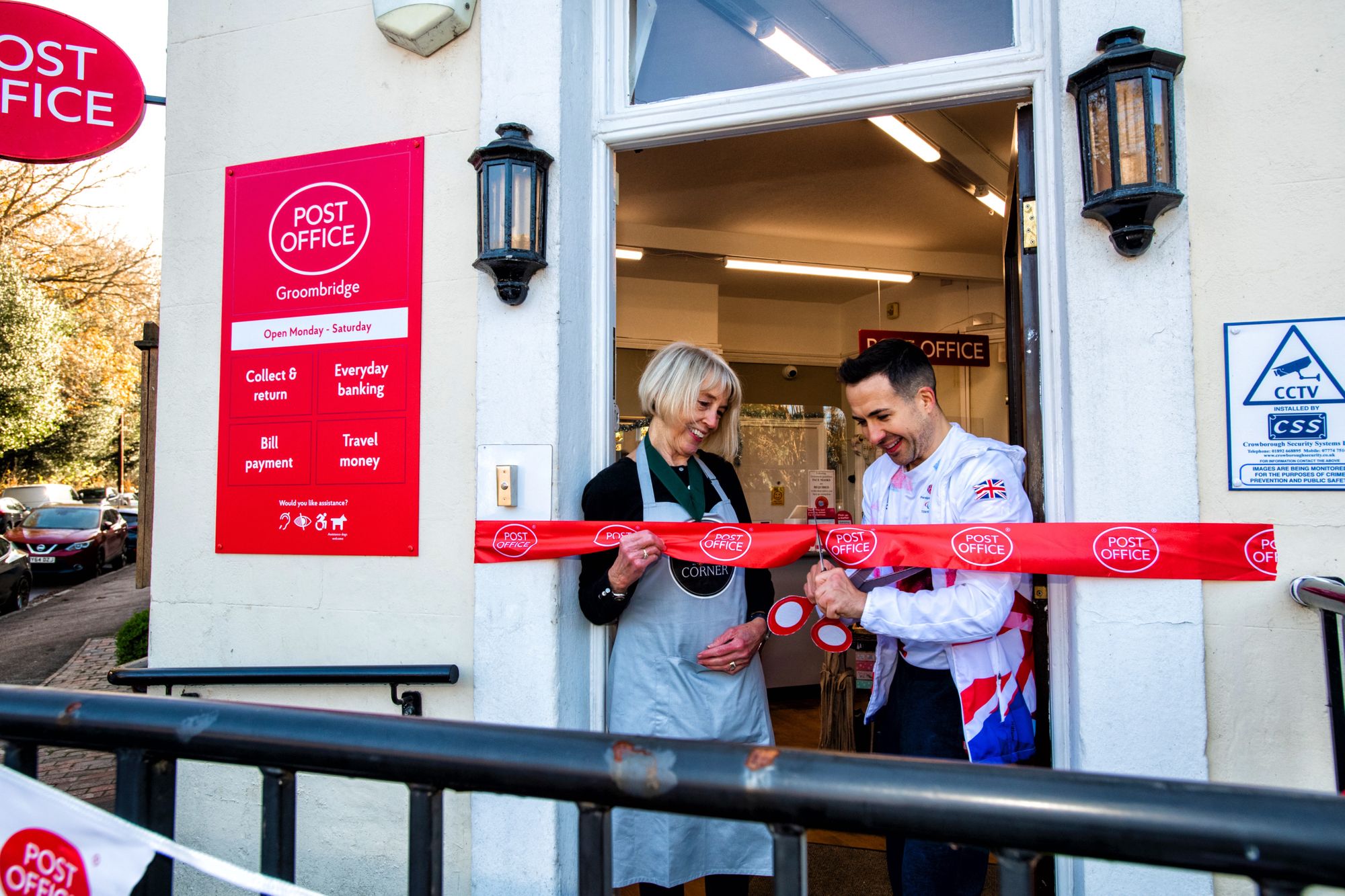 Groombridge Paralympian opens village post office