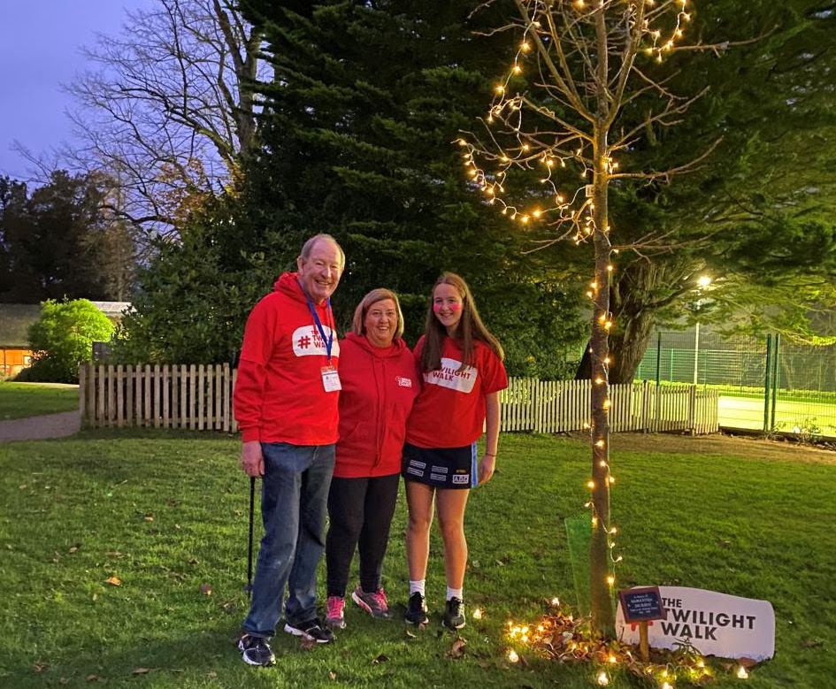 Brain Tumour Charity founders hold twilight walk in memory of daughter