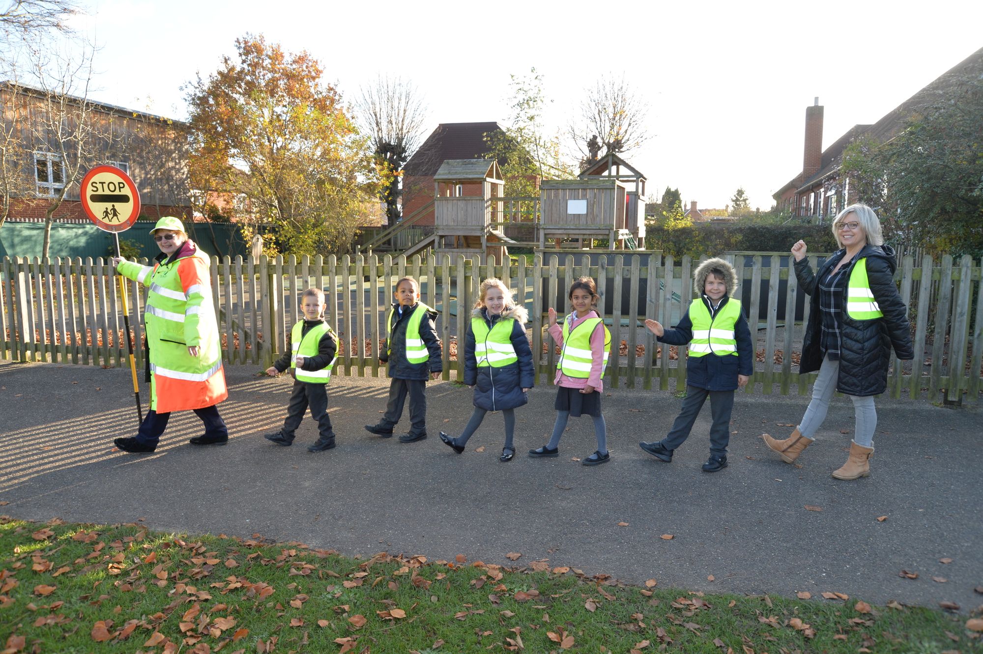 Guildford pupils receive donation to make walk to school safer