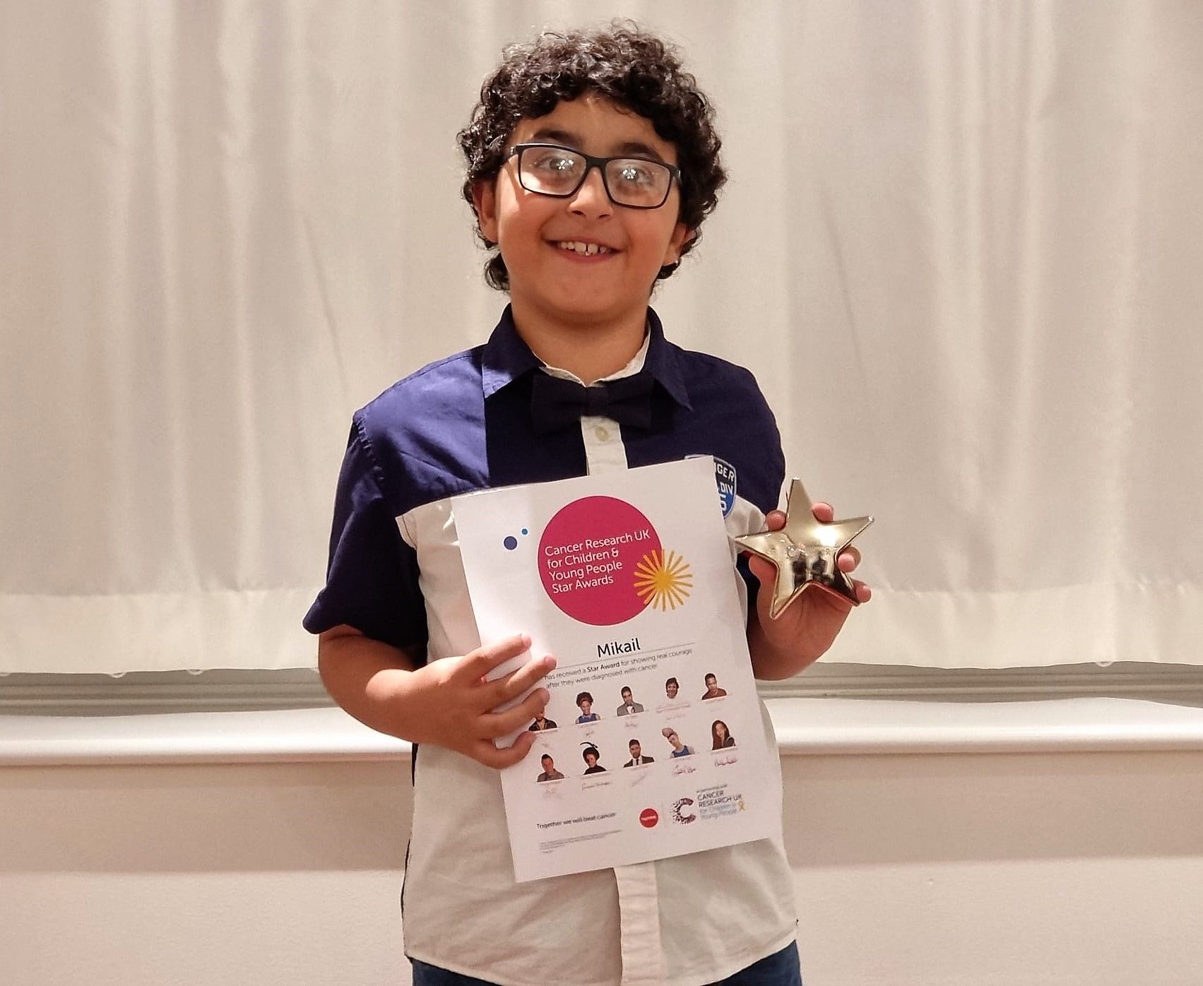 Grays schoolboy shines bright at Star Awards ceremony