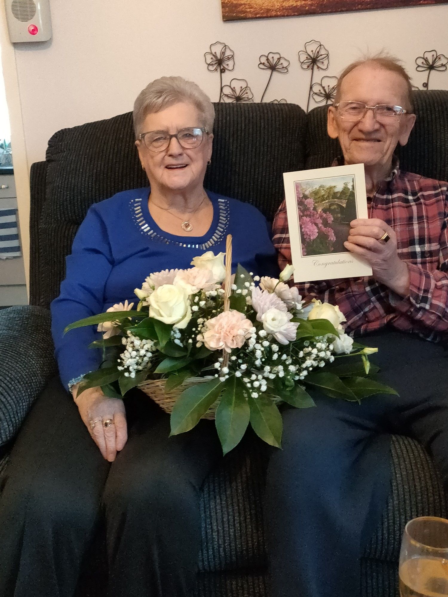 Happy Ayrshire couple celebrate Diamond Wedding Anniversary