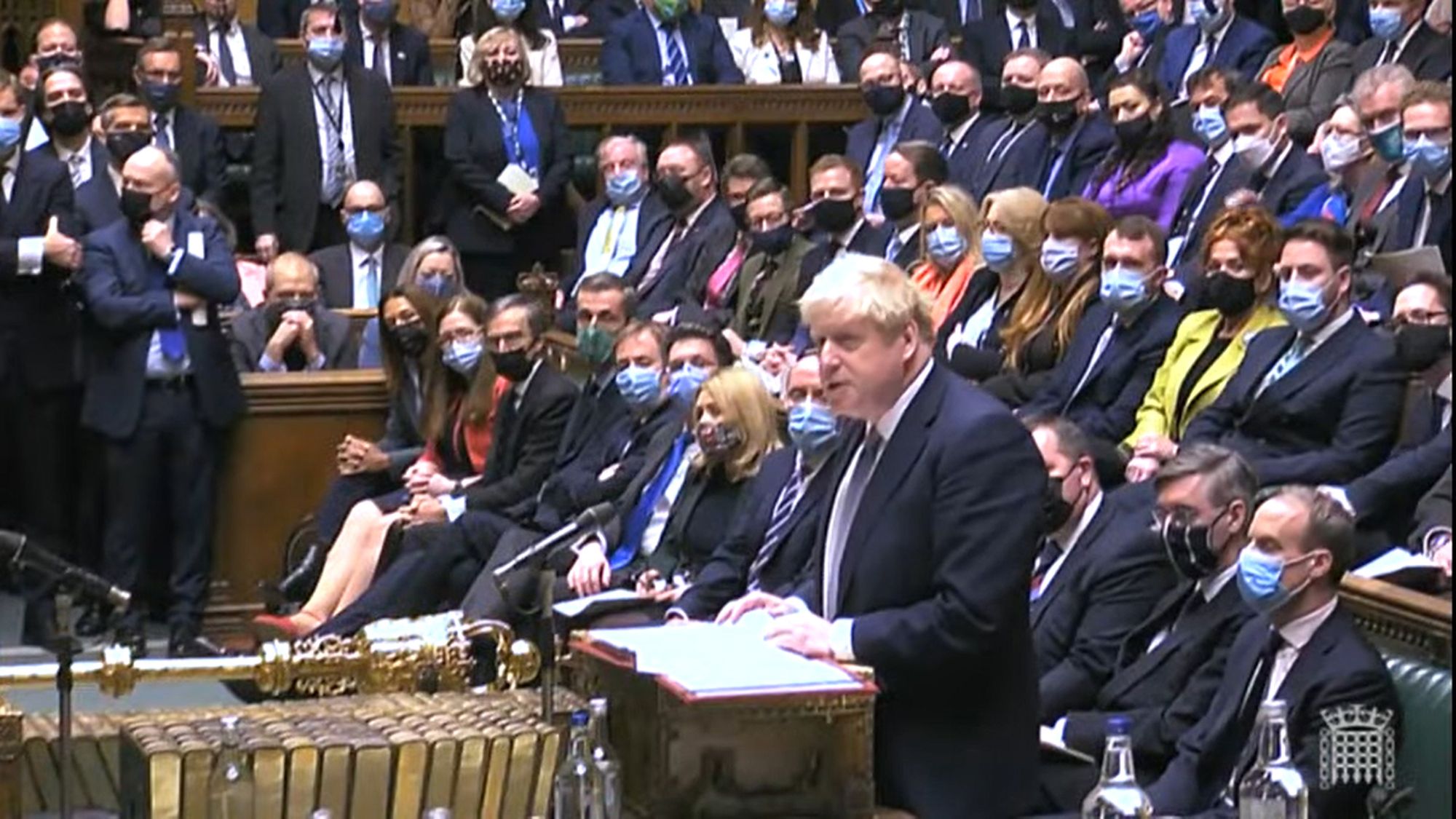 Boris Johnson apologises at PMQs over Downing Street party reports