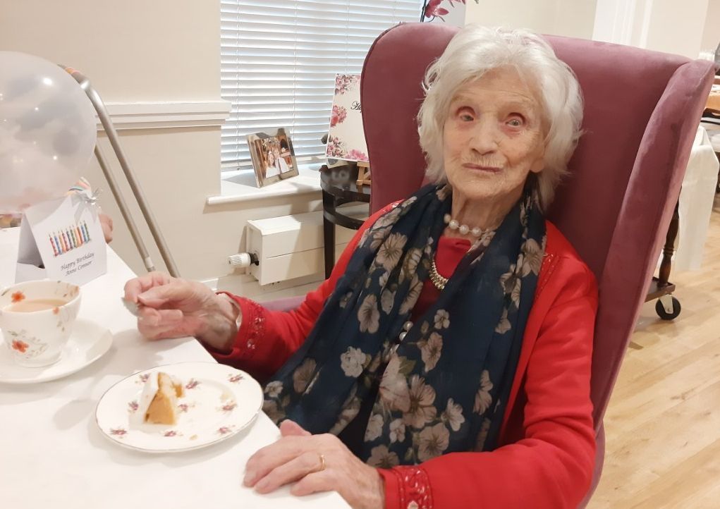 Hale Barns resident kicks off 2022 with 105th birthday celebrations